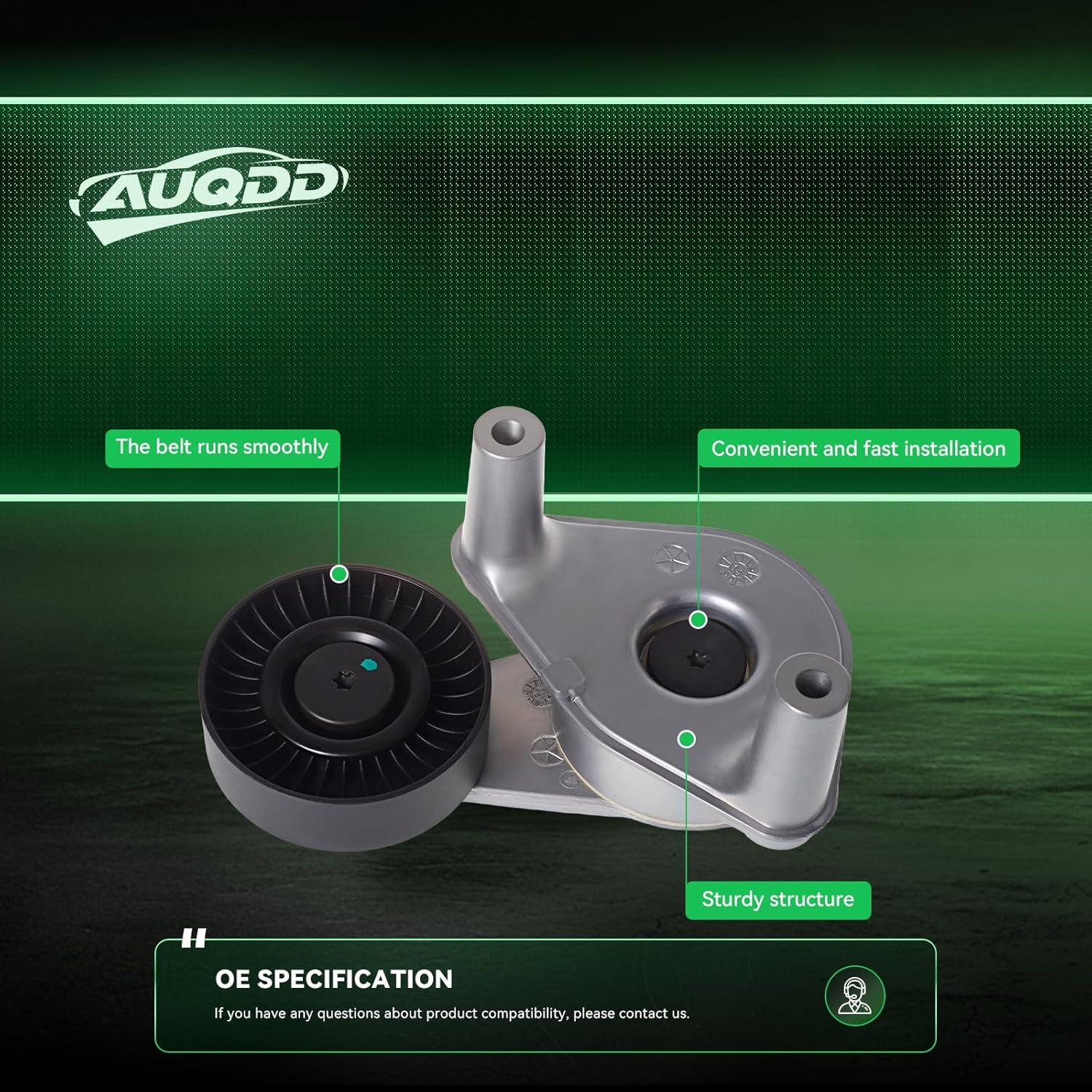 imageAUQDD 38149 Belt Tensioner and Pulley Assembly For 25L27L Fit For 0106 Hyundai Santa Fe9905 Sonata0308 Tiburon0509 Tucson 0105 Kia Optima0510 Sportage 2528137120 2528137101