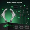 imageAUQDD 10Pc Front End Suspension Kit Fit For 1320 Nissan Pathfinder Infiniti QX60 2 Lower Control Arm wBall Joint 2 Sway Bar Link 4 Outer ampamp Inner Tie Rod End  K623063 K750282 EV801209 ES80126512Pc For 0914 Maxima