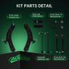 imageAUQDD 10Pc Front End Suspension Kit Fit For 20142020 Nissan Rogue 1722 Rogue Sport 2 Lower Control Arm wBall Joint 2 Sway Bar Link 4 Outer Inner Tie Rod End  K623110 K750783 EV801396 ES8012208Ps For 1420 Rogue