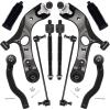 imageAUQDD 10Pc Front End Suspension Kit Fit For 20062018 Toyota RAV4 2 Lower Control Arm wBall Joint 2 Sway Bar Link 4 Outer ampamp Inner Tie Rod End  K620586 K620587 K750043 EV800328 ES800053 ES800054