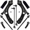 imageAUQDD 10Pc Front End Suspension Kit Fit For 20122019 Volkswagen Beetle 122022 Passat 2 Lower Control Arm wBall Joint 2 Sway Bar Link 4 Outer Inner Tie Rod End  522837 K80478 EV800899 ES80666