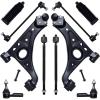 imageAUQDD 10Pc Front End Suspension Kit Fit For 20132022 Buick Encore 1322 Chevy Trax 2 Lower Control Arm wBall Joint 2 Sway Bar Link 4 Outer Inner Tie Rod End  K623137 K750682 EV800936 ES801558