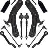 imageAUQDD 10Pc Front End Suspension Kit Fit For 20142020 Nissan Rogue 1722 Rogue Sport 2 Lower Control Arm wBall Joint 2 Sway Bar Link 4 Outer Inner Tie Rod End  K623110 K750783 EV801396 ES8012208Ps For 1420 Rogue