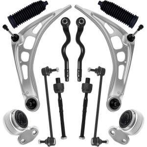 imageAUQDD 10Pc Front End Kit Fit For 0820 Dodge Grand Caravan 0816 Chrysler Town ampamp Country 2 Lower Control Arm wBall Joint 2 Sway Bar Link 4 Outer Inner Tie Rod End K622033 K7258 ES80646 ES80040310Ps For 0106 3Series E46