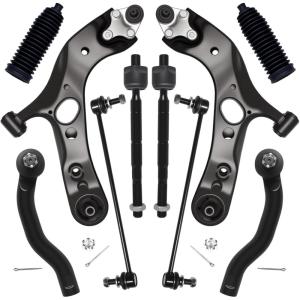 imageAUQDD 10Pc Front End Suspension Kit Fit For 20062018 Toyota RAV4 2 Lower Control Arm wBall Joint 2 Sway Bar Link 4 Outer ampamp Inner Tie Rod End  K620586 K620587 K750043 EV800328 ES800053 ES800054