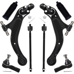 imageAUQDD 10Pcs Front End Suspension Kit Fit For 19982003 Toyota Sienna 2 Lower Control Arm wBall Joint 2 Sway Bar Link 4 Outer ampamp Inner Tie Rod End  K620578 K620579 K90518 K90519 EV301 ES3306 K94998Pcs For 9803 Sienna