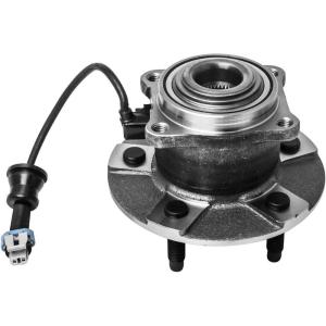 imageRear Wheel Hub and Bearing Assembly Compatible With 20052006 Chevrolet Equinox 06 Pontiac Torrent 0207 Saturn Vue 4Wheel ABS Models Only AUQDD 512229 5 Lug Hub WABS