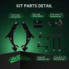imageAUQDD 10Pc Front End Suspension Kit Fit For 20072014 Ford Edge 20072015 Lincoln MKX 2 Lower Control Arm wBall Joint 2 Sway Bar Link 4 Outer Inner Tie Rod End K620486 K750159 EV800576 ES800473