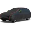 imageAUQDD 6Layers Premium MPV Car Cover Waterproof All Weather Weatherproof UV Sun Protection Snow Dust Storm Resistant Outdoor Exterior Custom FormFit Full Padded Car Cover with Straps 199quot210quot K17black