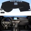 imageAUQDD Dashboard Cover Mat Fit for 2006 2007 2008 2009 2010 2011 2012 2013 Lexus IS250 IS350 Black Flannel Dash Mat AntiGlare AntiReflection No Peculiar SmellBlack