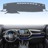 imageAUQDD Dashboard Cover Mat Fit for 2009 2010 2011 2012 2013 toyota Corolla Black Flannel Dash Mat AntiGlare AntiReflection No Peculiar Smell  Only Fit for Left Hand DriveGrey