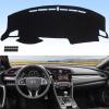 imageAUQDD Dashboard Cover Mat Fit for 2009 2010 2011 2012 2013 toyota Corolla Black Flannel Dash Mat AntiGlare AntiReflection No Peculiar Smell  Only Fit for Left Hand DriveBlack