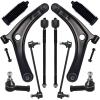 imageAUQDD 10Pc Front End Kit Fit For 200817 Mitsubishi Lancer No Evo 0720 Outlander 2 Lower Control Arm wBall Joint 2 Sway Bar Link 4 Outer Inner Tie Rod End  K620548 K750385 EV800638 ES800471