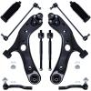 imageAUQDD 10Pc Front End Suspension Kit Fit For 1015 Toyota Prius 1117 Lexus CT200h 2 Lower Control Arm wBall Joint 2 Sway Bar Link 4 Outer Inner Tie Rod End  K622202 K750043 543705 ES800841