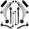 imageAUQDD 10Pc Front End Suspension Kit Fit For 20112017 Nissan Quest 2 Lower Control Arm wBall Joint 2 Sway Bar Link 4 Outer ampamp Inner Tie Rod End 2 Boots  524221 524222 K750783 EV801340 ES801267