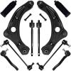 imageAUQDD 10Pc Front End Suspension Kit Fit For 20172020 Nissan Kicks To 1220 2 Lower Control Arm wBall Joint 2 Sway Bar Link 4 Outer Inner Tie Rod End  527037 K623798 K750098 1018578 ES800965