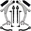 imageAUQDD 10Pcs Front End Suspension Kit Fit For 20092015 Honda Pilot 2 Lower Control Arm wBall Joint 2 Sway Bar Link 4 Outer ampamp Inner Tie Rod End  K621550 K621551 K750124 EV800712 ES800824 ES800825