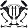 imageAUQDD 12Pc Front End Suspension Kit Fit For 20062010 Hyundai Sonata 2 Lower Control Arm 2 Ball Joint 2 Sway Bar Link 4 Outer ampamp Inner Tie Rod End 2 Boot  K641391 K80949 EV800345 ES800335 K500035