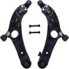 imageAUQDD 2Pc Suspension Front Lower Control Arm and Ball Joint Assembly Compatible With 20132018 Hyundai Santa Fe 20142015 Kia Sorento Replace  K623684 K623685 545002W200 545012W200