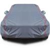 imageAUQDD 6Layers Premium MPV Car Cover Waterproof All Weather Weatherproof UV Sun Protection Snow Dust Storm Resistant Outdoor Exterior Custom FormFit Full Padded Car Cover with Straps 199quot210quot K17gray