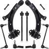 imageAUQDD 8Pc Front End Suspension Kit Fit For 1114 Ford Mustang 2014 for GT Base 2 Lower Control Arm wBall Joint 2 Sway Bar Link 4 Outer ampamp Inner Tie Rod End  K622155 K80899 EV800801 ES80805