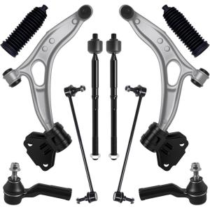 imageAUQDD 10Pc Front End Suspension Kit Fit For 20062011 Buick Lucerne Cadillac DTS 2 Lower Control Arm wBall Joint 2 Sway Bar Link 4 Outer ampamp Inner Tie Rod End  K80354 K80355 K700528 EV260 ES345210Pcs For 1318 CMaxFocus
