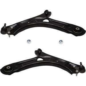 imageAUQDD 2Pc Suspension Front Lower Control Arm and Ball Joint Assembly Compatible With 20122019 Volkswagen Beetle 20122022 Passat Replace  522837 522838 561407151A 561407152A