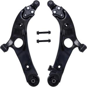 imageAUQDD 2Pc Suspension Front Lower Control Arm and Ball Joint Assembly Compatible With 20132018 Hyundai Santa Fe 20142015 Kia Sorento Replace  K623684 K623685 545002W200 545012W200
