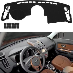 imageAUQDD Dashboard Cover Mat Fit for 2006 2007 2008 2009 2010 2011 2012 2013 Lexus IS250 IS350 Black Flannel Dash Mat AntiGlare AntiReflection No Peculiar SmellBlack
