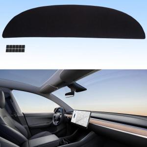 imageAUQDD Dashboard Dash Cover Flannel Dash Mat Custom Compatible with 20172022 Tesla Model 3 AntiGlare AntiReflection No Peculiar Smell