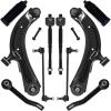 image10Pc Front End Suspension Kit Fit For 20132019 Nissan Sentra 18L 1320 NV200 2 Lower Control Arm wBall Joint 2 Sway Bar Link 4 Outer Inner Tie Rod End  K622159 K622160 EV800951 ES800965