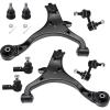 imageAUQDD 10Pcs Front End Suspension Kit Fit For 20062011 Honda Civic 13L 18L 2 Lower Control Arm wBall Joint 2 Sway Bar Link 4 Outer Inner Tie Rod End  K620382 K620383 EV800246 ES800373 K807688Pcs For 0105 Civic