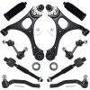 imageAUQDD 10Pcs Front End Suspension Kit Fit For 20062011 Honda Civic 13L 18L 2 Lower Control Arm wBall Joint 2 Sway Bar Link 4 Outer Inner Tie Rod End  K620382 K620383 EV800246 ES800373 K8076810Pcs For 0611 Civic