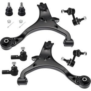 imageAUQDD 10Pcs Front End Suspension Kit Fit For 20062011 Honda Civic 13L 18L 2 Lower Control Arm wBall Joint 2 Sway Bar Link 4 Outer Inner Tie Rod End  K620382 K620383 EV800246 ES800373 K807688Pcs For 0105 Civic