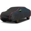 imageAUQDD 6Layers Premium Truck Car Cover Waterproof All Weather Weatherproof UV Sun Protection Snow Dust Storm Resistant Outdoor Exterior Custom FormFit Full Padded Car Cover with Straps 213quot237quot K14black