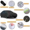 imageAUQDD 6Layers Premium Truck Car Cover Waterproof All Weather Weatherproof UV Sun Protection Snow Dust Storm Resistant Outdoor Exterior Custom FormFit Full Padded Car Cover with Straps 213quot237quot K14black