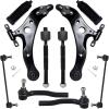 imageAUQDD 10Pcs Front End Kit Fit For 20122017 Toyota Camry 20132018 Avalon 2 Lower Control Arm wBall Joint 2 Sway Bar Link 4 Outer Inner Tie Rod End  K621476 K621477 K750123 EV801497 ES80093010Pcs For 1217 Camry1318 Avalon