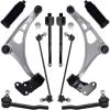 imageAUQDD 10Pc Front End Suspension Kit Fit For 20162022 Honda Pilot 1725 Ridgeline Passport 2 Lower Control Arm Ball Joint 2 Sway Bar Link 4 Tie Rod End  K623548 526871 K750834 EV801435 ES801204
