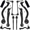 imageAUQDD 12Pc Front Suspension Kit WAdaptive Drive Fit For 20142018 BMW X5 1519 X6 Lower Control Arm wBall Joint Sway Bar Link Outer Inner Tie Rod End  K622957 K623280 K750215 ES801292