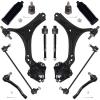 imageAUQDD 14Pc Front End Suspension Kit Fit For 20082012 Honda Accord 4 Control Arm 2 Ball Joint 2 Sway Bar Link 4 Inner Outer Tie Rod End  K641112 K620614 K90456 EV800461 ES800459 K50028912Pcs For 1317 Accord w24L