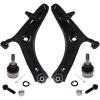 imageAUQDD 4Pc Suspension Front Lower Control Arm and Ball Joint Compatible With 20162017 Subaru Crosstrek 20132015 XV Crosstrek Replace  K623560 K623561 20202FJ040 20202FJ050 K9513 20206AJ000