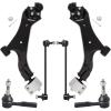 imageAUQDD 6Pcs Front End Suspension Kit Fit For 20102017 Chevy Equinox 1017 GMC Terrain 2 Lower Control Arm wBall Joint 2 Sway Bar Link 2 Outer Tie Rod End  524157 524158 K750188 ES800640
