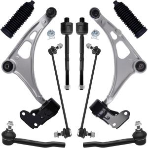 imageAUQDD 10Pc Front End Suspension Kit Fit For 20162022 Honda Pilot 1725 Ridgeline Passport 2 Lower Control Arm Ball Joint 2 Sway Bar Link 4 Tie Rod End  K623548 526871 K750834 EV801435 ES801204
