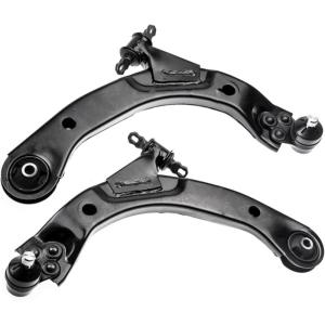 imageAUQDD 10Pcs Front End Suspension Kit Fit For 0510 Chevy Cobalt 0710 HHR Pontiac G5 2 Lower Control Arm wBall Joint 2 Sway Bar Link 4 Outer Inner Tie Rod End 2 Boots  K620301 K750012 EV804452Pcs  Front Control Arm