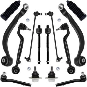 imageAUQDD 14Pc Front Suspension Kit Fit For 20032012 Land Rover Range Rover 4 Control Arm 2 Sway Bar Link 4 Outer Inner Tie Rod End 2 Ball Joint  K620715 522099 543382 ES800275 K750063 K500146