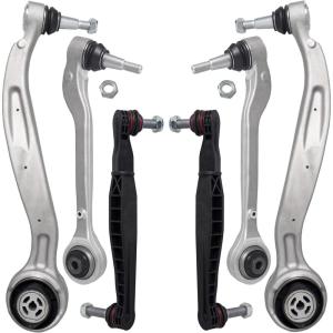 imageAUQDD 6Pc Suspension Kit Front Lower Control Arm and Ball Joint Assembly Stabilizer Link Compatible With 20162023 Chevy Camaro wFE2 or FE3  23317365 23317366 84012305 84012306 K750672 K750673