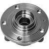imageAUQDD 513253 Rectangular 4Hole Flange Front Wheel Hub and Bearing Assembly Compatible With Auddi A3 Q3 TT QuattroVW CC Passat Tiguan Beetle Eos GTI Golf R Jetta Rabbit 5 Lug