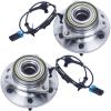 imageAUQDD 515093 x2 6 Lug WABS Front Wheel Hub and Bearing Assembly Compatible With 2006 2007 2008 Hummer H3