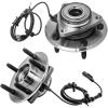 imageFront Wheel Hub and Bearing Assembly Left or Right Compatible 20092010 Dodge Ram 1500 2011 Ram 1500 AUQDD 515126 x2 Pair  5 Lug WABS 515126 x2 From 12082008