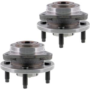 imageAUQDD 2PCS 513205 4 LugsFor NonWheel ABS Only Front Wheel Hub and Bearing Assembly Compatible With 0510 Chevy Cobalt 0710 Pontiac G5  0307 Saturn Ion 0506 Pontiac Pursuit